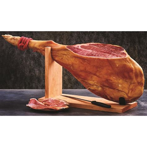 Serrano Ham Whole Leg with Stand & Knife 5.5Kg | Continental Meats ...