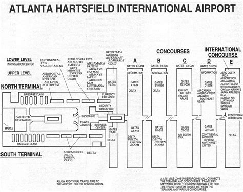 Atlanta airport map southwest airlines - thoughtgolf