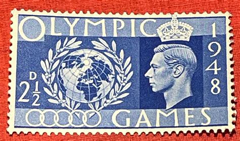 GB Mint Stamps George VI 1948 Olympic Games Full Set Of 4 | Etsy