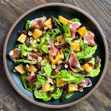 Hami Golden Melon, Prosciutto, and Pomegranate Salad - The Salted ...