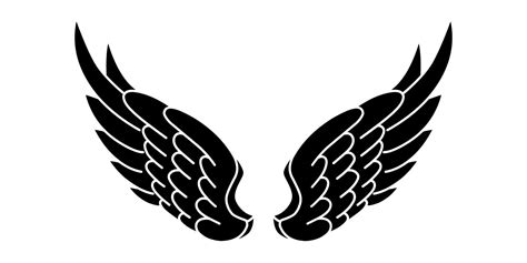 Free vector angel wings tribal tattoo 15737101 Vector Art at Vecteezy