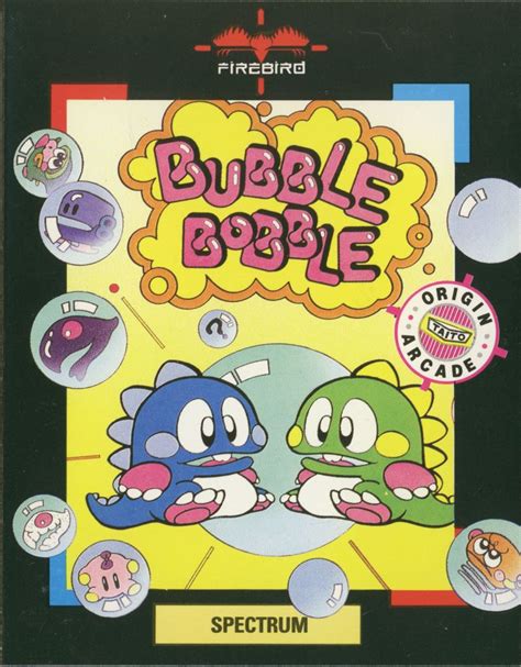 Cover art or packaging material from Bubble Bobble (1986) - MobyGames | Bubble bobble, Box art ...