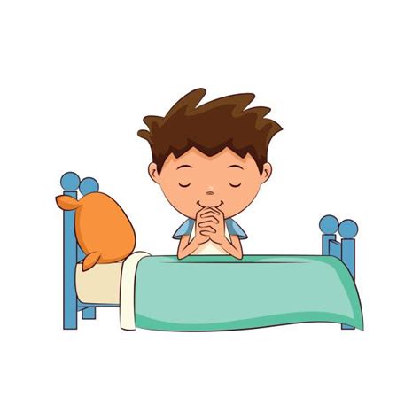 Kids Bedtime Prayers Illustrations, Royalty-Free Vector Graphics & Clip ...