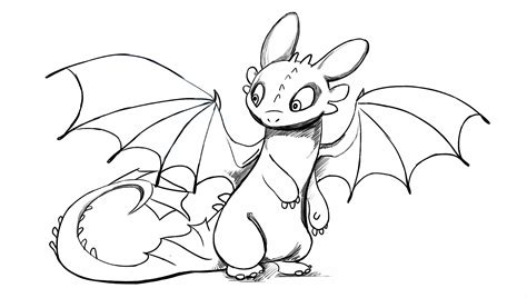 Free Toothless COloring Pages PDF - Coloringfolder.com