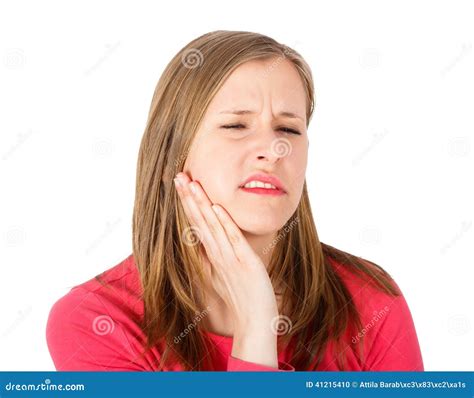 Swollen Cheek from Toothache Stock Photo - Image of expression, woman: 41215410