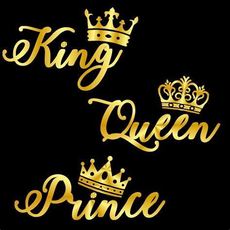 King Queen Prince Metallic Gold Printed Family T-Shirt - T Bhai | King ...