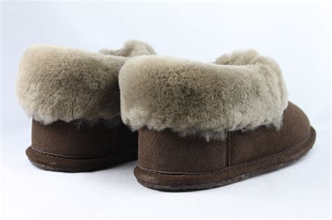 Ladies Sheepskin Slippers with full collar - Radford Leathers