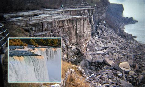 Niagara Falls ran dry: Photos show moment iconic waterfall came to ...