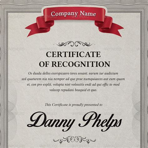 Certificate | Certificate design, Corporate fonts, Word file