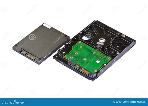 Solid State Drive (SSD) And Hard Disk Drive (HDD) Stock Photo - Image: 23991610