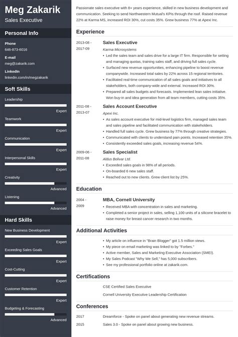 Business Resume Sample