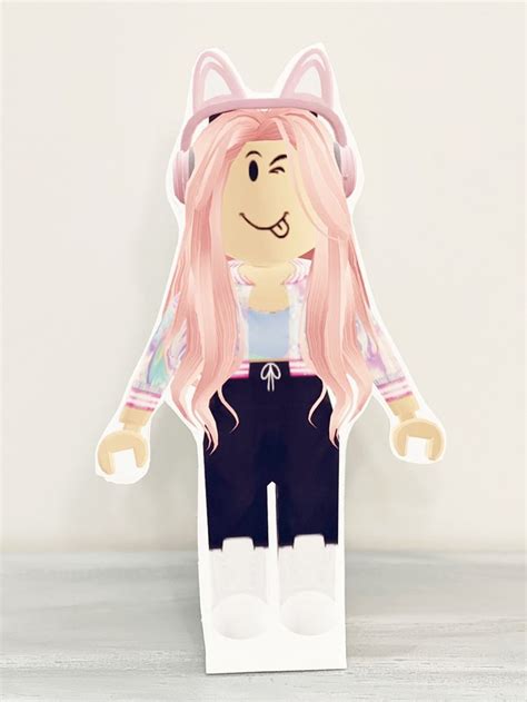 Roblox Pink Girl Aesthetic Girl Cutout Roblox Cutout Self | Etsy in ...