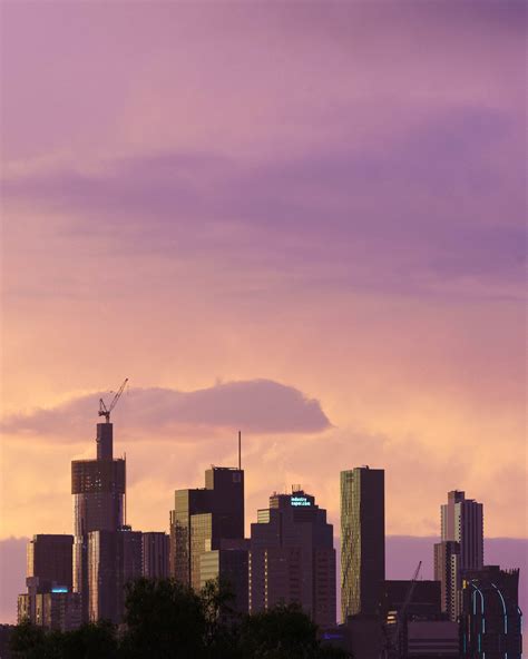 Melbourne Skyline Print