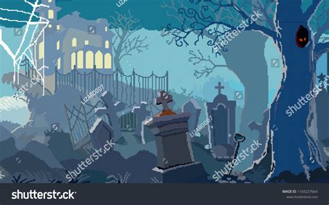 Halloween Pixel Art Vector Background Stock Vector (Royalty Free) 1165227664 | Shutterstock