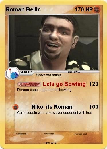 Pokémon Roman Bellic 10 10 - Lets go Bowling - My Pokemon Card