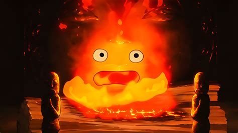 Howl's Moving Castle Calcifer Desktop Wallpaper - Anime Wallpaper