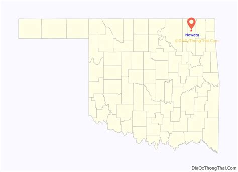 Map of Nowata city