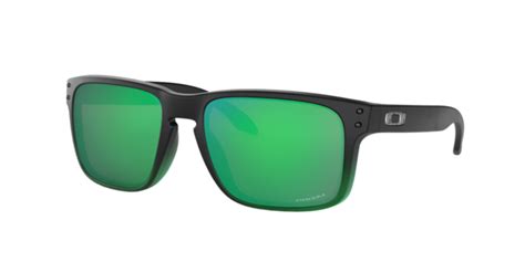 Oakley Man Oo9102 55 Holbrook Matte Black On Green Size: 55 - Eyewear Genius