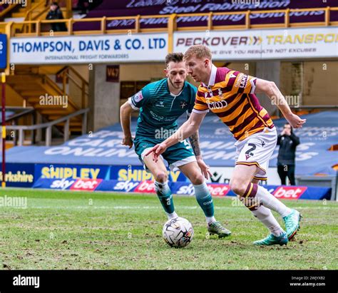 BRADFORD, UK. 17th February 2024. EFL TROPHY: Bradford City AFC v Sutton United. Brad Halliday ...