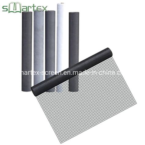 Gray Color PVC Coated Pet Resistant Window Screen for Window and Door ...