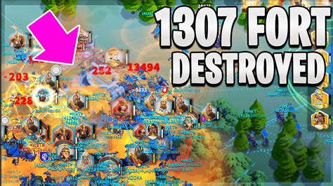 1412 Destroys 1307 Alliance Fortress | Rise of Kingdoms - YouTube