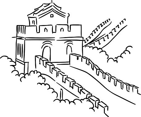中国の万里の長城 - アジア大陸のベクターアート素材や画像を多数ご用意 - iStock