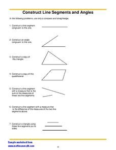 41 measuring segments and angles worksheet - Worksheet For Fun