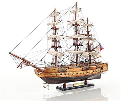 USS Constitution Wooden Tall Ship Model 22" Old Ironsides Fully Assembled Boat | eBay