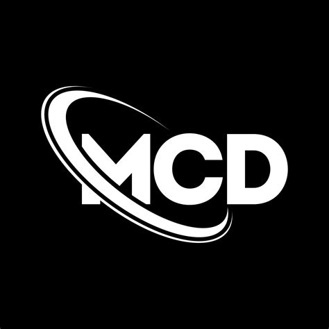 logotipo de mcd. letra mcd. diseño del logotipo de la letra mcd. logotipo de mcd de iniciales ...