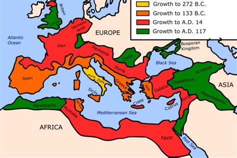 Roman Empire Growth Map