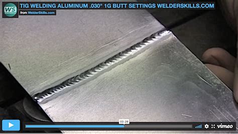 Settings for TIG Welding Thin Aluminum