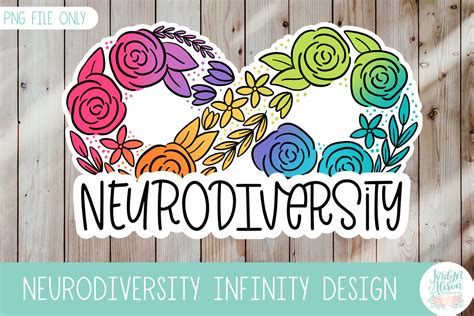 Neurodiversity Symbol, Rainbow Infinity, PNG Sticker – JordynAlisonDesigns