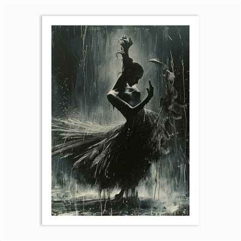 Dancer In The Rain Art Print by ArtCanvasQuest - Fy