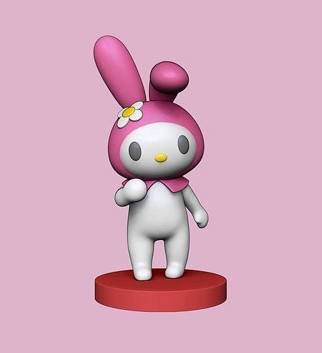 My Melody - Sanrio 3D model 3D printable | CGTrader