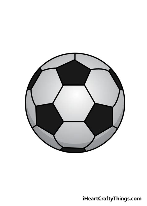 Soccer Ball Drawing - How To Draw A Soccer Ball Step By Step