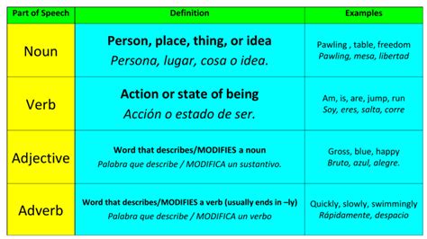 All Grammar Terms with Examples