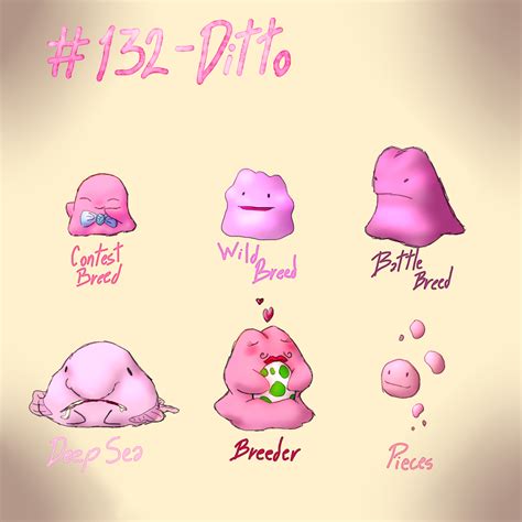 #132 - Ditto Subspecies | Pokemon, Pokemon breeds, Cute pokemon