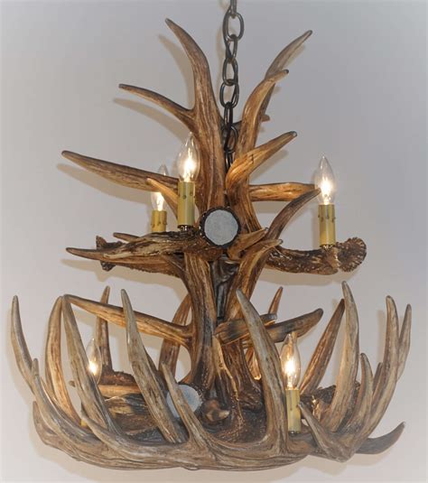 Whitetail Deer 12 Large Antler Chandelier | Cast Horn Designs