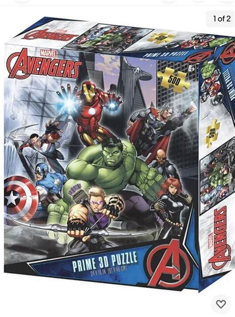 Marvel Avengers Prime 500 Piece 3D Puzzle 24"x18" - Walmart.com