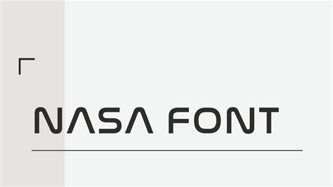 Nasa Font