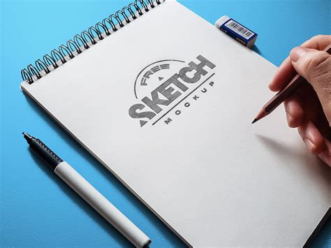 Sketch Drawing Mockup Set - Mockup World