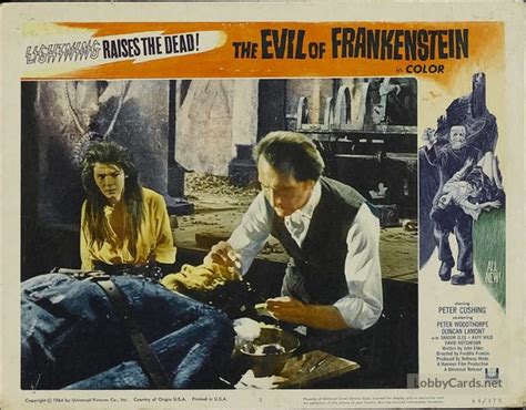 The Evil of Frankenstein lobby card