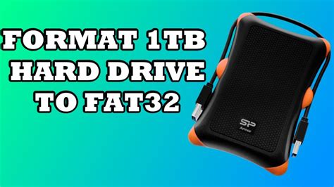 How to Format External or Internal Hard Drive to FAT32 - YouTube