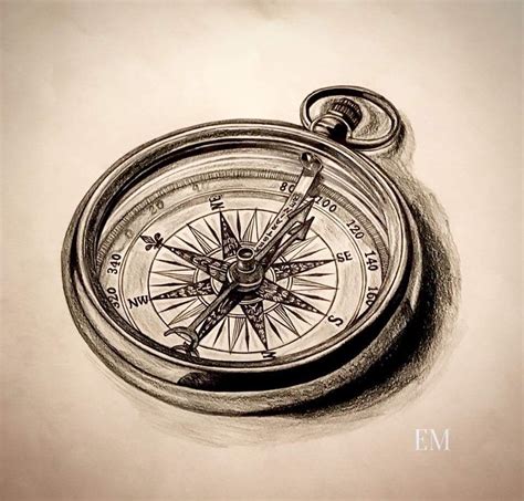 Some awesome compass artwork! Personally hand drawn. #drawings #maps #drawing #elegant #details ...