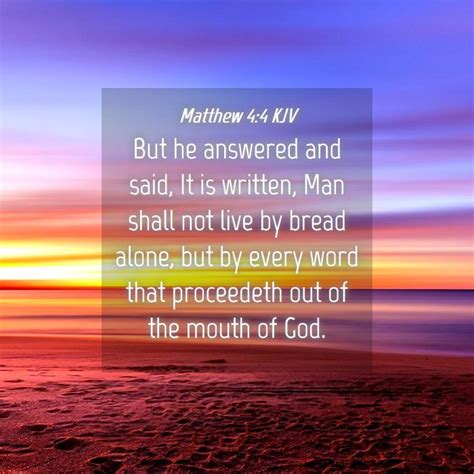 Matthew 4:4 KJV Bible Verse Images