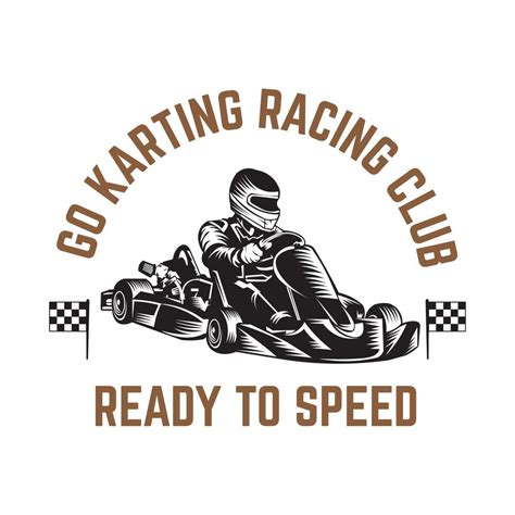 Go Kart racing vector illustration design in rero style, good for event ...