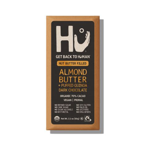 Get Back to Human Almond Butter + Puffed Quinoa Chocolate Bar, 2.1 oz - Harris Teeter