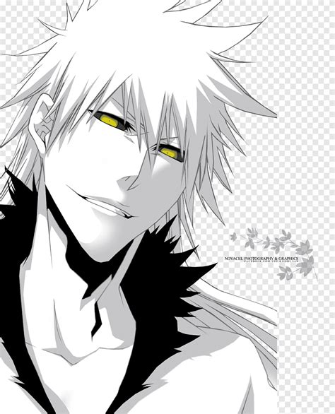 Ichigo Kurosaki Zangetsu Byakuya Kuchiki Hollow Bleach, ichigo kurosaki, white, black Hair png ...