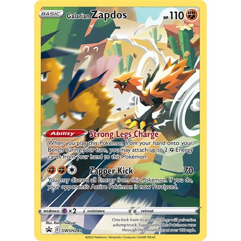 Galarian Zapdos Blister TCG Live Codes | PTCGL Store