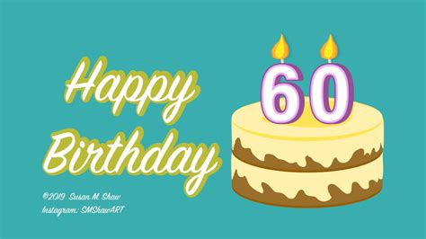 Happy 60th Birthday Sheet Cake
